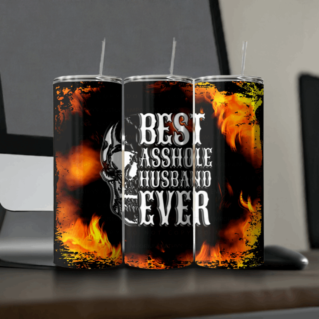 Best Asshole Husband Ever 20 Ounce Stainless Steel Tumbler - Cathy's Custom Emporium