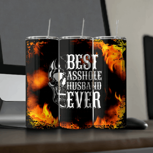 Best Asshole Husband Ever 20 Ounce Stainless Steel Tumbler - Cathy's Custom Emporium
