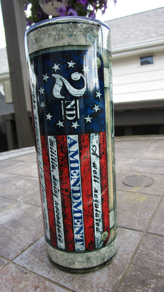 Second Amendment Stainless Steel Tumbler - Cathy's Custom Emporium