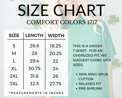 Comfort Colors Size chart