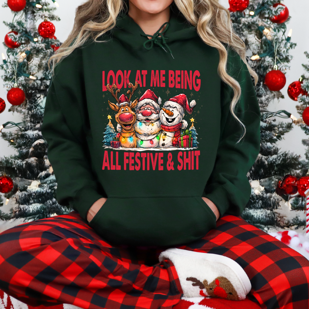 Look At Me Being All Festive & Shit Hoodie or Sweatshirt
