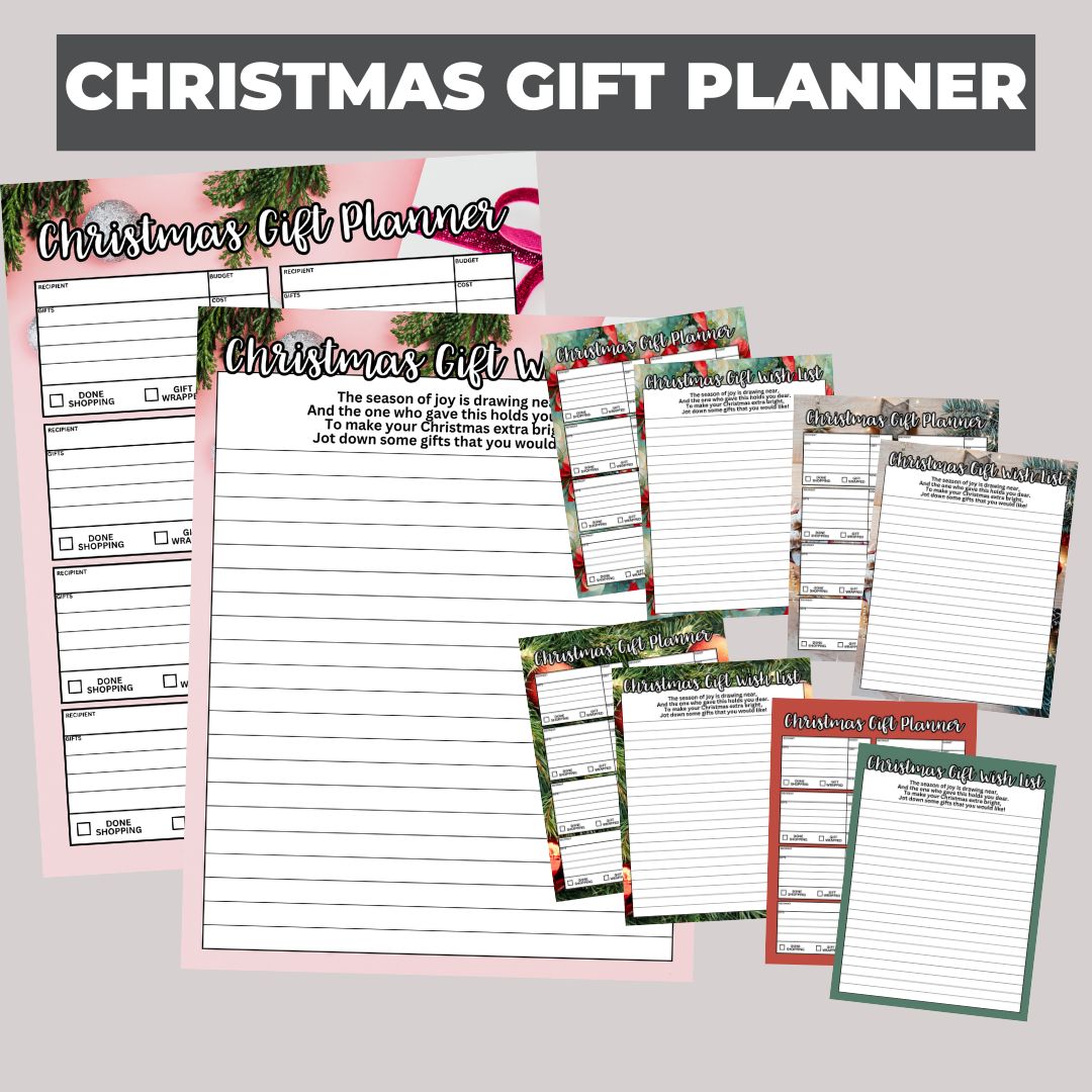 Christmas Gift Planner-Printable or Digital Use