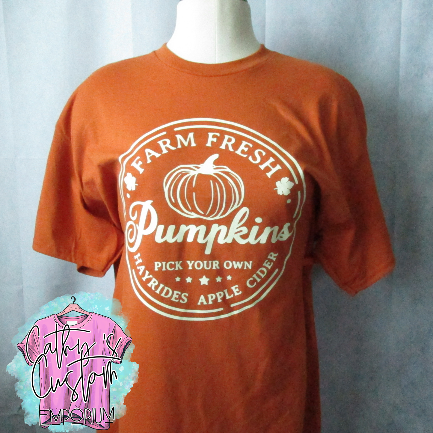 Fall Farm Fresh Pumpkins Hayrides Apple Cider Shirt